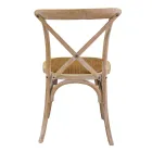 Stackable Indoor Chair in Elm Wood - Barriera Viadurini