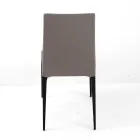 Indoor Chair in Ash Wood and Leatherette Made in Italy - Floki Viadurini