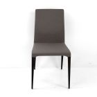 Indoor Chair in Ash Wood and Leatherette Made in Italy - Floki Viadurini