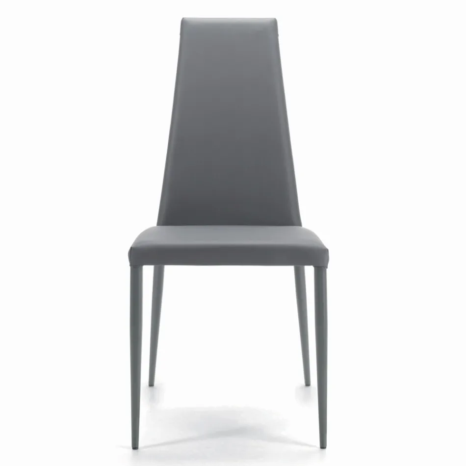 Indoor Chair Fully Padded and Upholstered Made in Italy - Trieste Viadurini