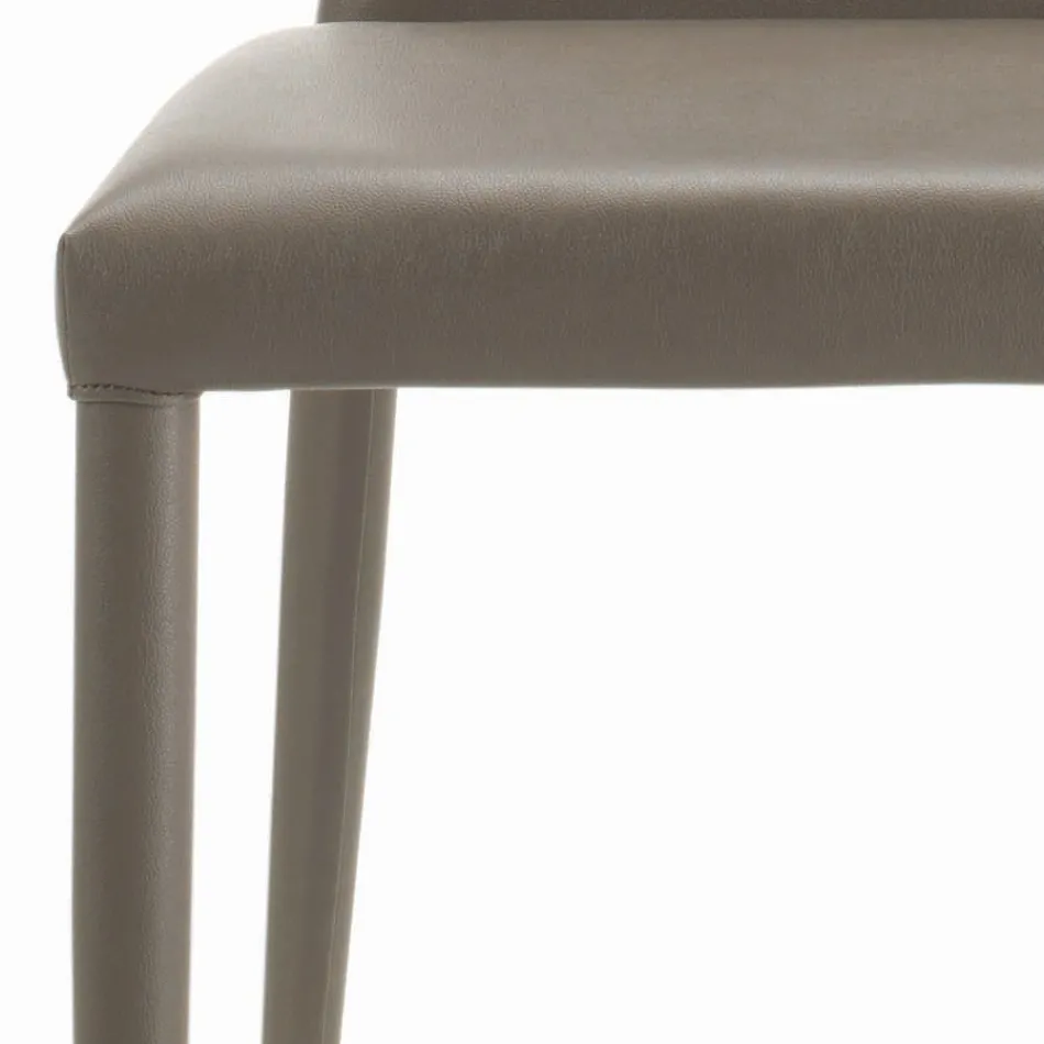 Indoor Chair Fully Padded and Upholstered Made in Italy - Trieste Viadurini