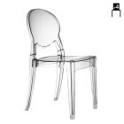 Indoor or Outdoor Chair in Polycarbonate Made in Italy 4 Pieces - Ice Viadurini