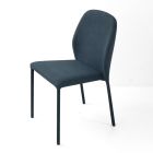 Dining Chair Fully Upholstered in Faux Leather Made in Italy - Eloi Viadurini
