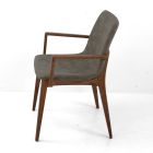 Dining Chair with Armrests in Ash Wood Made in Italy - Betsy Viadurini