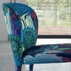 Dining Chair with Seat and Upholstered Legs Made in Italy - Verona Viadurini