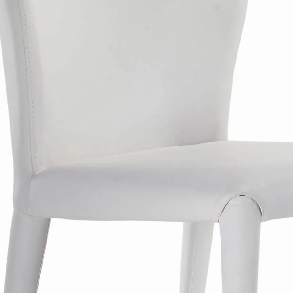 Dining Chair with Seat and Upholstered Legs Made in Italy - Verona Viadurini