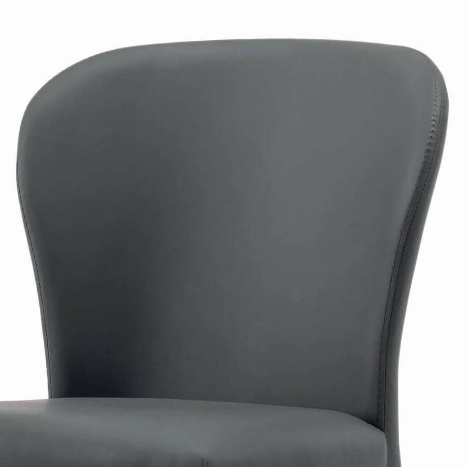 Dining Chair with Seat and Upholstered Legs Made in Italy - Verona Viadurini