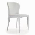 Dining Chair with Upholstered Seat and Legs Made in Italy - Verona