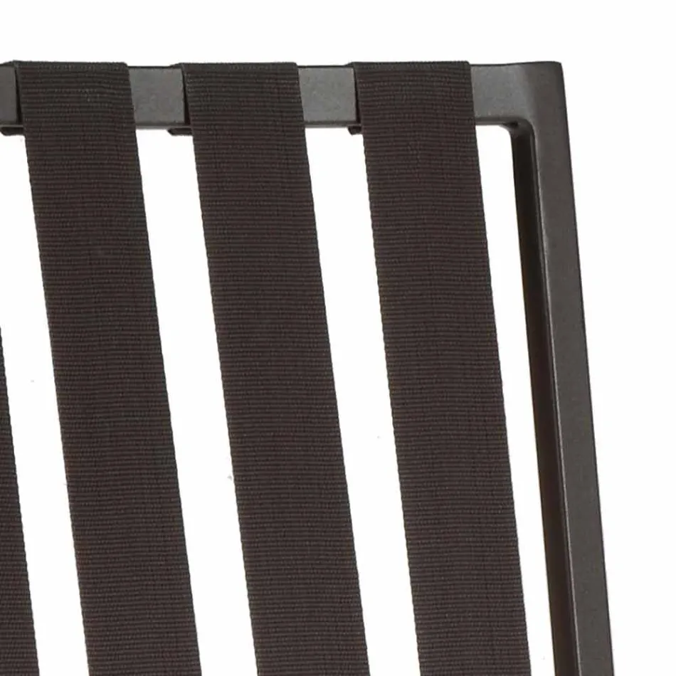 Outdoor Dining Chair in Aluminum and Luxury Design Rope 3 Finishes - Julie Viadurini