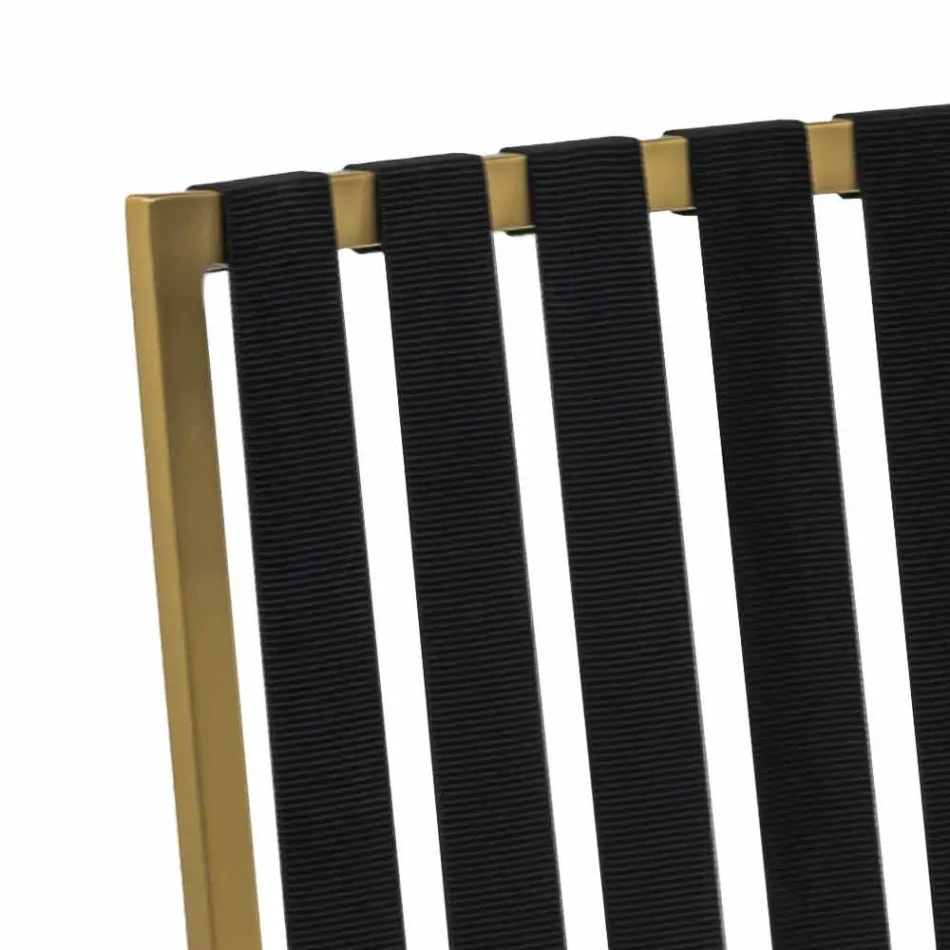 Outdoor Dining Chair in Aluminum and Luxury Design Rope 3 Finishes - Julie Viadurini