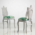 Upholstered dining chair Daniel, modern design made in Italy