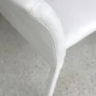 Metal Dining Chair Covered in Colored Econabuk, 4 Pieces - Anita Viadurini