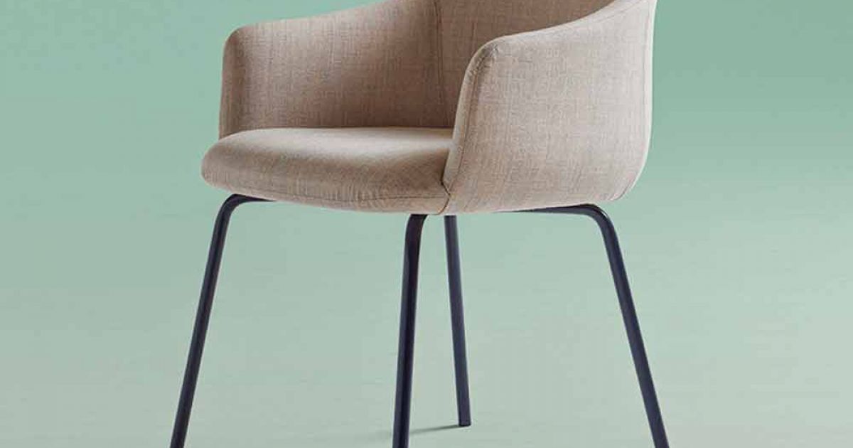 Padded Chair for Modern Dining Room of Italian Design