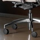 Ergonomic Swivel Office Desk Chair with Wheels and Armrests - Gimiglia Viadurini