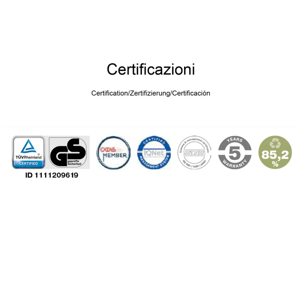 Ergonomic Swivel Office Desk Chair with Wheels and Armrests - Gimiglia Viadurini