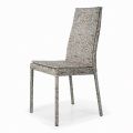 Fully Upholstered Living Room Chair Made in Italy - Aosta