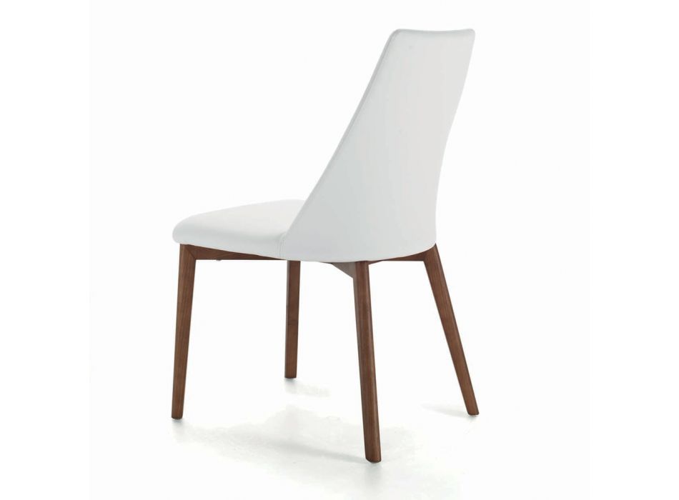 Living Room Chair with Steel or Wood Legs Made in Italy - Florence Viadurini