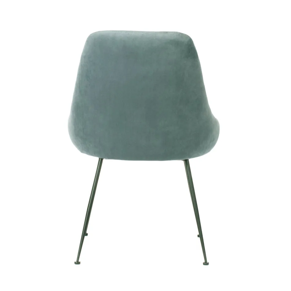 Living Room Chair with Seat in Microfiber Fabric of Different Colors - Sandalwood Viadurini