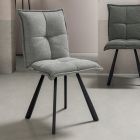 Living Room Chair with 4-Piece Painted Metal Structure - Ortensy Viadurini
