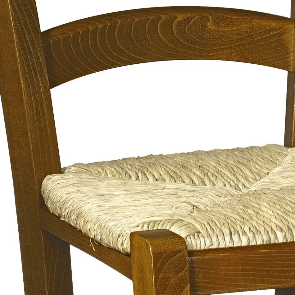 Living Room Chair with Oak Structure Made in Italy - Brand Viadurini