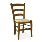 Living Room Chair with Oak Structure Made in Italy - Brand Viadurini