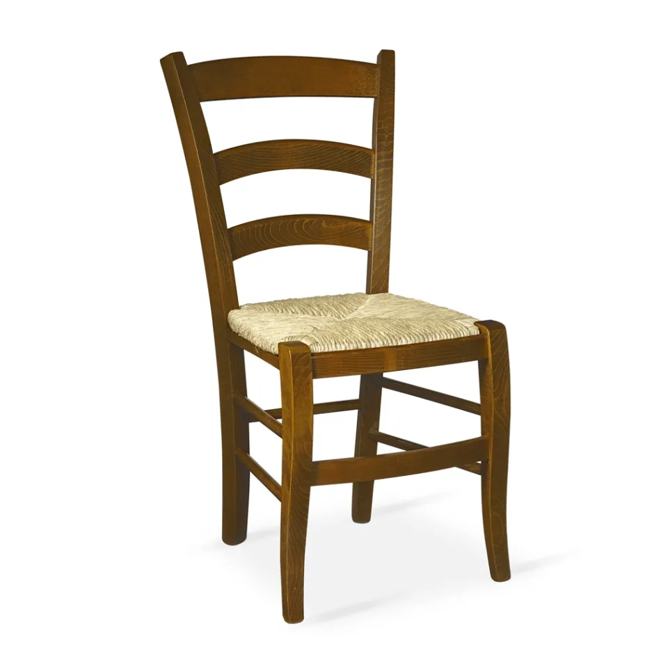 Living Room Chair with Oak Structure Made in Italy - Brand Viadurini