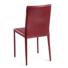 Living Room Chair in Full Grain Leather Wine Made in Italy - Ride Viadurini
