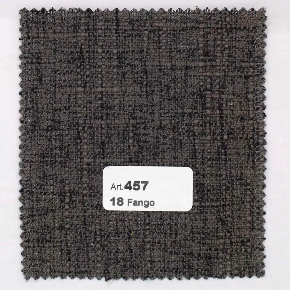 Living Room Chair in Stained Ash Wood and Fabric Made in Italy - Aspect Viadurini