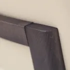 Living Room Chair in Ice Color Leather Made in Italy - Betsy Viadurini