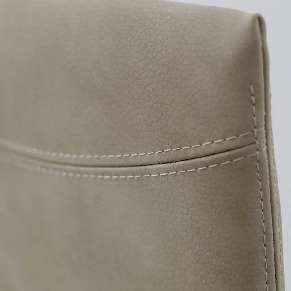 Faux Leather Living Room Chair with Lacquered Legs Made in Italy - Roslin Viadurini