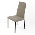 Faux Leather Living Room Chair with Lacquered Legs Made in Italy - Roslin