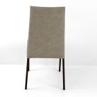 Faux Leather Living Room Chair with Lacquered Legs Made in Italy - Roslin Viadurini
