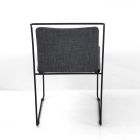 Living Room Chair in Fabric and Lacquered Made in Italy - Uralia Viadurini