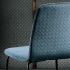 Living Room Chair in Colored Velvet Modern and Elegant Design - Bizet Viadurini
