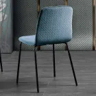 Living Room Chair in Colored Velvet Modern and Elegant Design - Bizet Viadurini