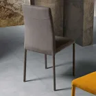 Living Room Chair Entirely Upholstered in Made in Italy Fabric - Lorelai Viadurini