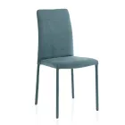 Living Room Chair Entirely Upholstered in Made in Italy Fabric - Lorelai Viadurini