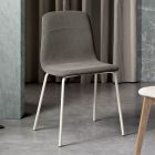 Modern living room chair in fabric and metal made in Italy, Egypt Viadurini