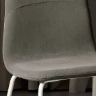 Modern living room chair in fabric and metal made in Italy, Egypt Viadurini