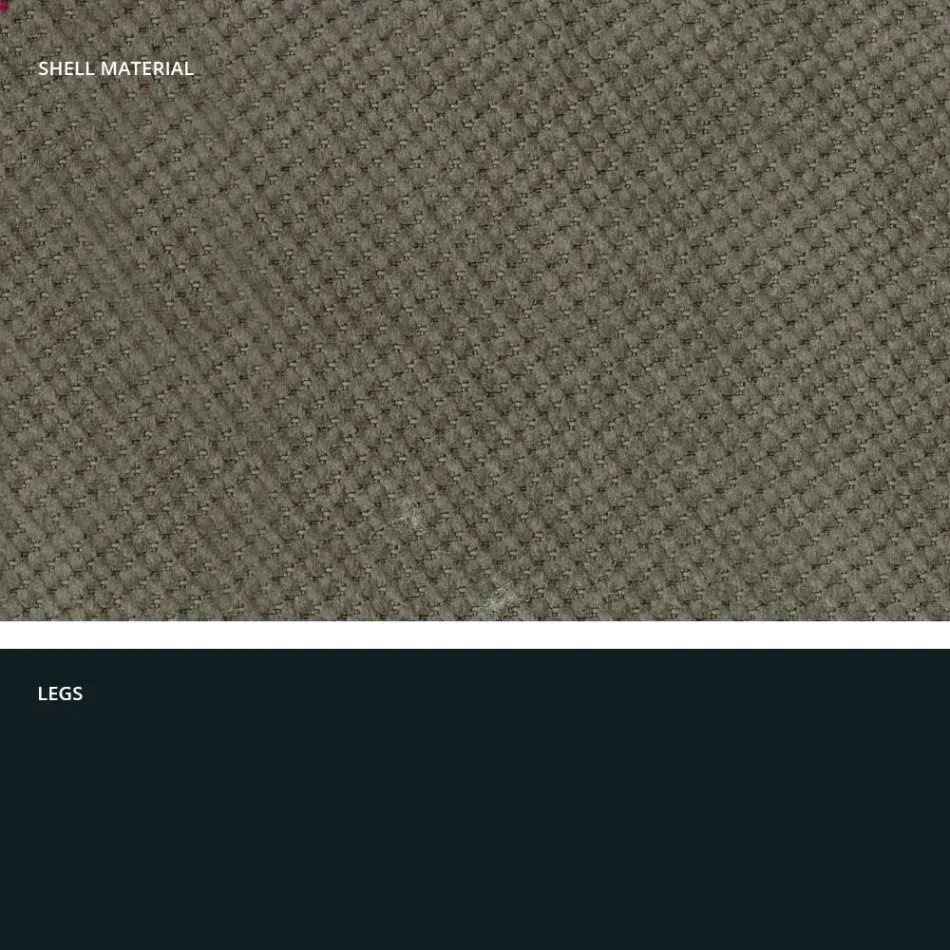 Modern living room chair in fabric and metal made in Italy, Egypt Viadurini