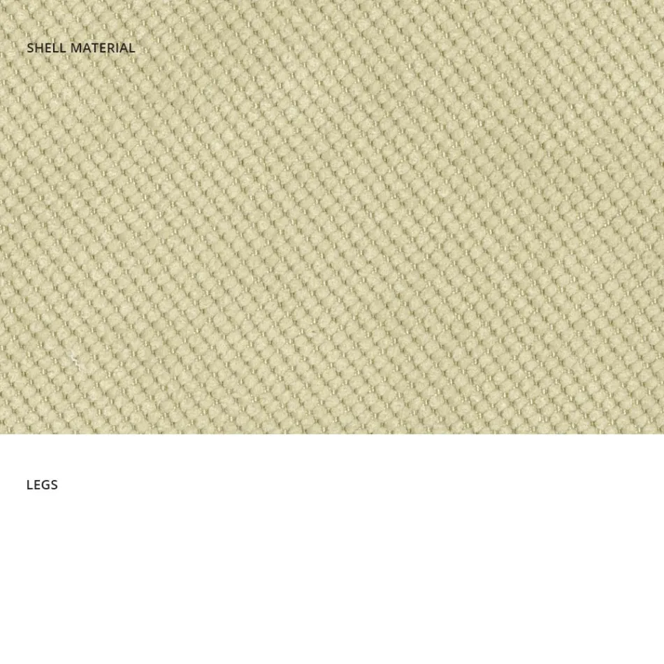 Modern living room chair in fabric and metal made in Italy, Egypt Viadurini