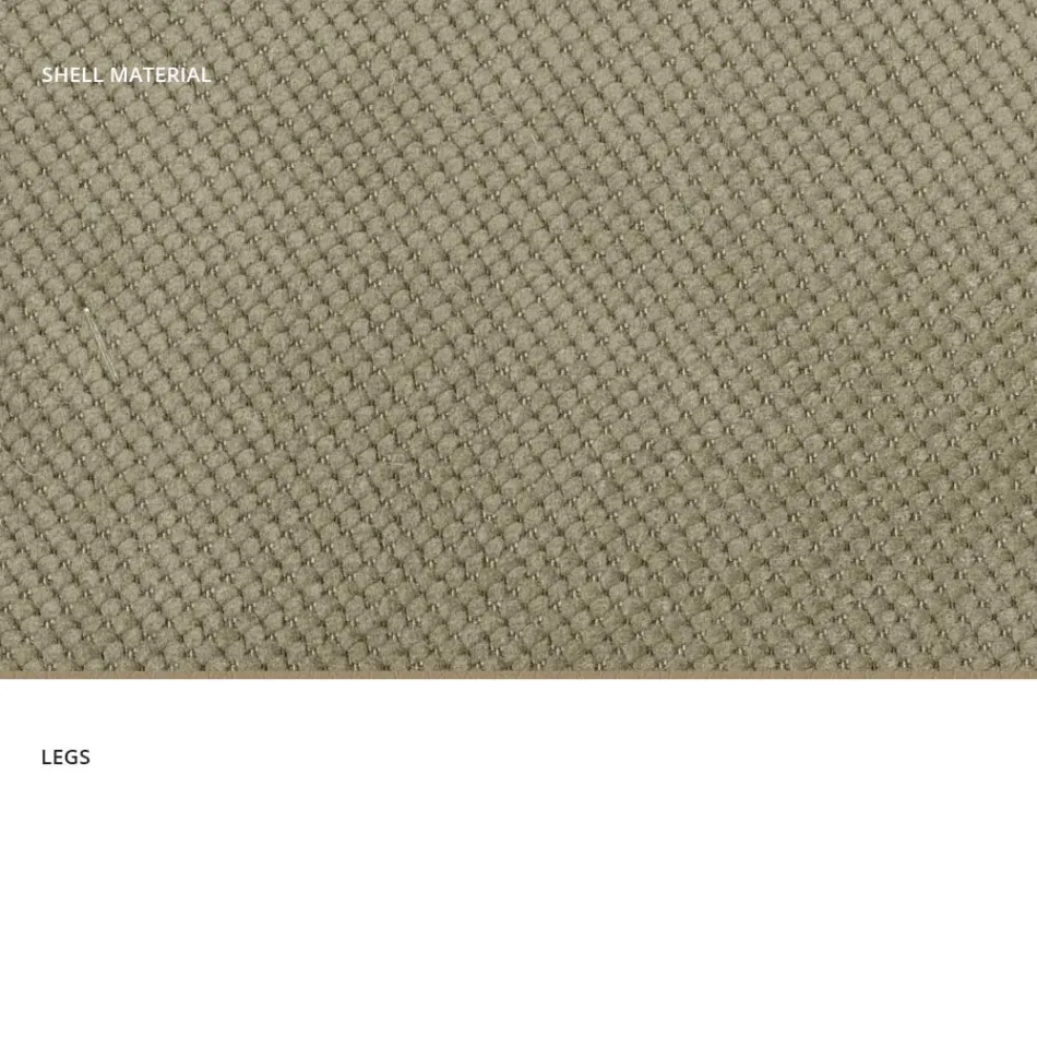 Modern living room chair in fabric and metal made in Italy, Egypt Viadurini