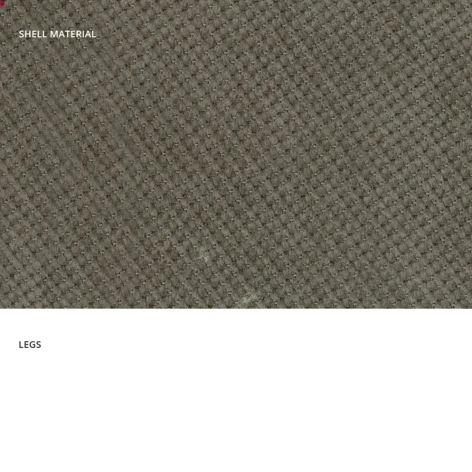 Modern living room chair in fabric and metal made in Italy, Egypt Viadurini