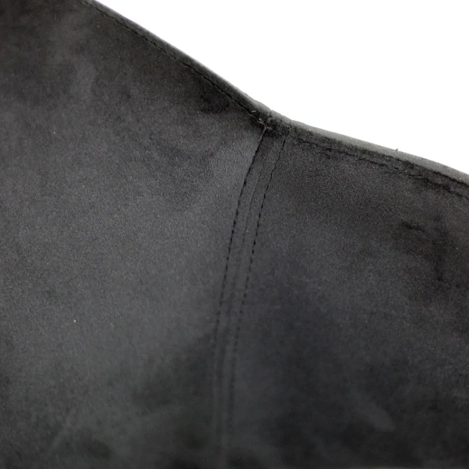 Living Room Chair Made of Steel and Velvet Made in Italy - Foggia Viadurini