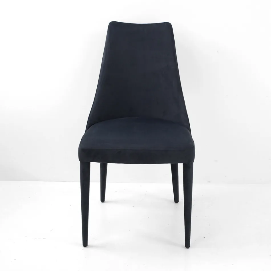 Living Room Chair Upholstered with Teknofibra Made in Italy - Stinco Viadurini