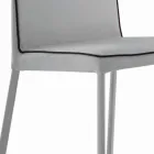 Living Room Chair Upholstered and Lacquered Legs Made in Italy - Catania Viadurini