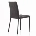 Living Room Chair Upholstered and Lacquered Legs Made in Italy - Catania Viadurini