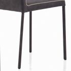 Living Room Chair Upholstered and Lacquered Legs Made in Italy - Catania Viadurini