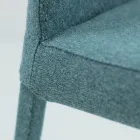 Living Room Chair Covered in Fabric Made in Italy - Roslin Viadurini