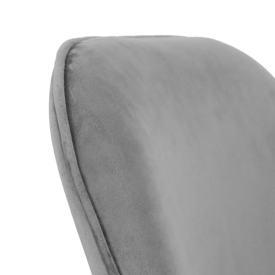 Office Chair Metal Base and Fabric Seat - Anguilla Viadurini